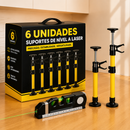 Kit Elevex - Suporte Telescópico e Ajustável, 100% Antiderrapante + Brinde Laser Level Pro 3