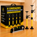 Kit Elevex - Suporte Telescópico e Ajustável, 100% Antiderrapante + Brinde Laser Level Pro 3