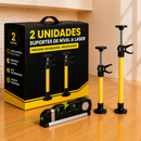 Kit Elevex - Suporte Telescópico e Ajustável, 100% Antiderrapante + Brinde Laser Level Pro 3